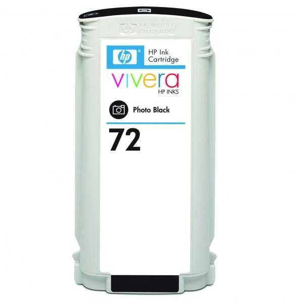 Hewlett Packard (HP) HP Nr.72 Rašalo krepšelis. Nuotrauka Juodas su Vivera rašalu (130ml)