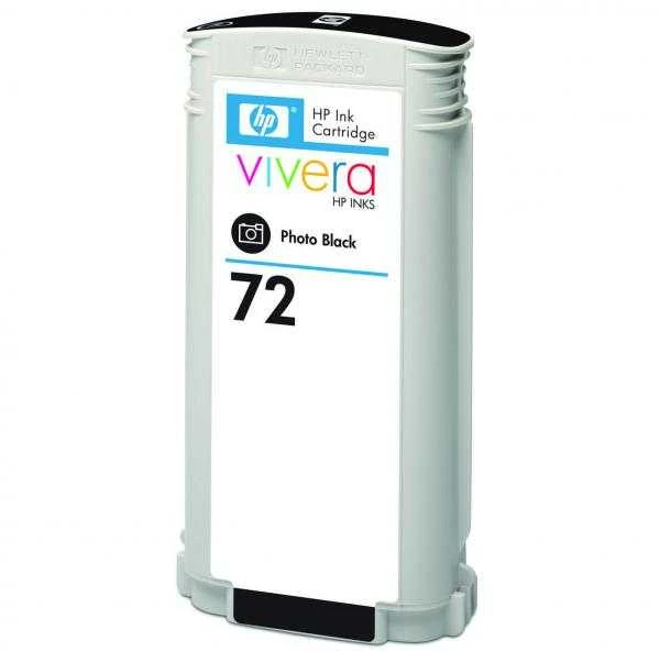 Hewlett Packard (HP) HP Nr.72 Rašalo krepšelis. Nuotrauka Juodas su Vivera rašalu (130ml)