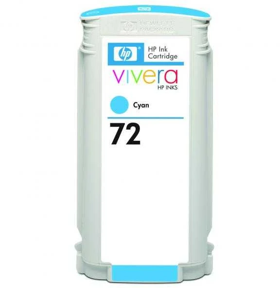Hewlett Packard (HP) HP no.72 Ink Cart. Žydra spalva su Vivera rašalu (130 ml)