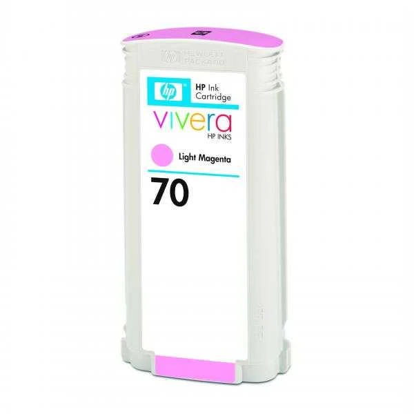 Hewlett Packard (HP) HP Nr.70 Rašalo krepšelis. Šviesiai purpurinė su Vivera rašalu (130 ml)