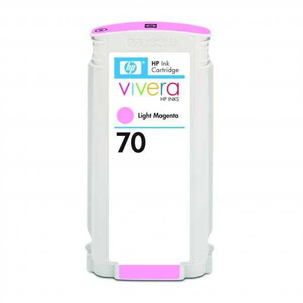 Hewlett Packard (HP) HP Nr.70 Rašalo krepšelis. Šviesiai purpurinė su Vivera rašalu (130 ml)