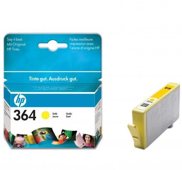 Hewlett Packard (HP) HP 364 rašalo geltona Vivera lizdinė plokštelė Photosmart C5380 C6380 D5460 B8550