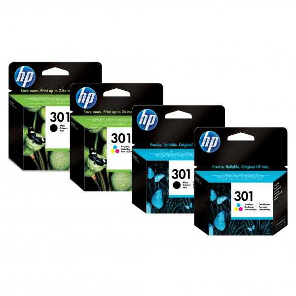 Hewlett Packard (HP) HP 301XL originali rašalo kasetė, trijų spalvų, didelės talpos, 330 puslapių, 1 vnt. pakuotė