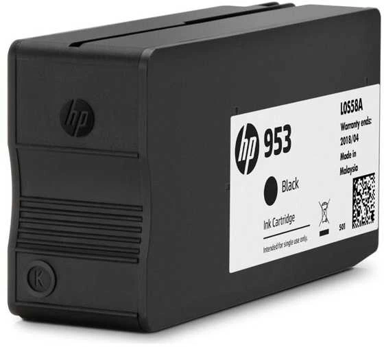 Hewlett Packard (HP) HP 953 juodo rašalo kasetė, 1000 puslapių, skirta HP Officejet Pro 8218, 8710, 8720, 8740