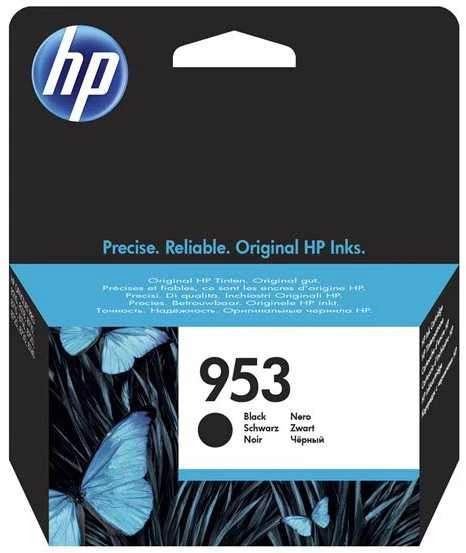 Hewlett Packard (HP) HP 953 juodo rašalo kasetė, 1000 puslapių, skirta HP Officejet Pro 8218, 8710, 8720, 8740