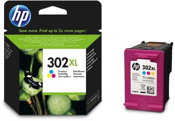 Hewlett Packard (HP) HP 302XL trispalvė rašalinė