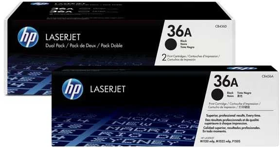 Hewlett Packard (HP) HP Toneris Juodas 36A, skirtas LaserJet 1505/1522, dvigubas paketas (2x2 000 puslapių)