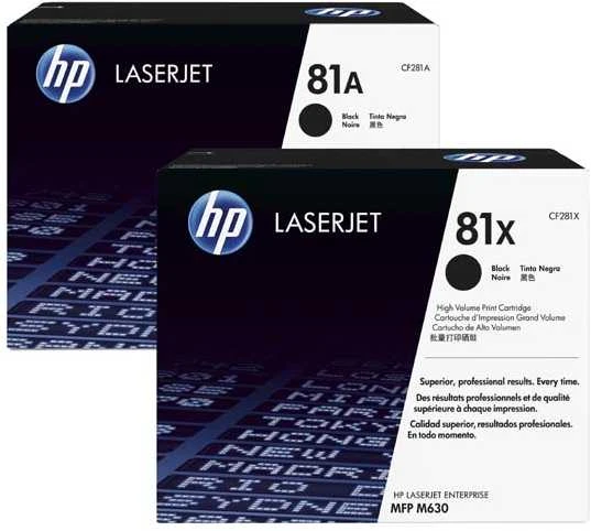 Hewlett Packard (HP) HP 81X High Yield Juodas Originali LaserJet M605/M606 dažų kasetė (~25 000 puslapių)