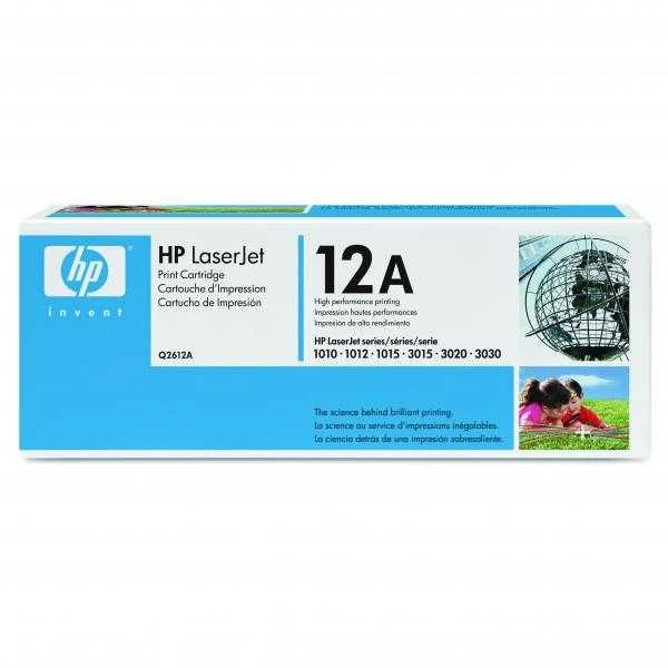 Hewlett Packard (HP) HP 12A Juodas Toneris Cartridge, 2000 pages, for LaserJet 1010,1012,1015,1018,1020,1022,3015,3020,3030,3050,3052,3055