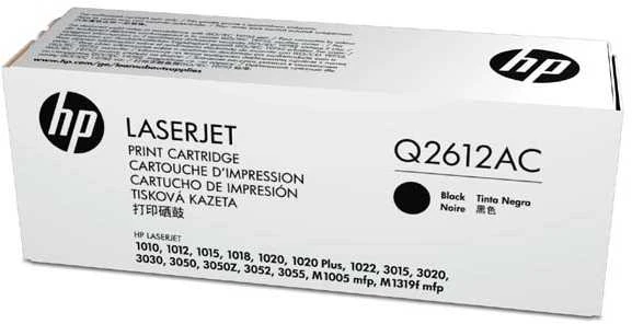 Hewlett Packard (HP) HP Q2612A cartridge, juodas