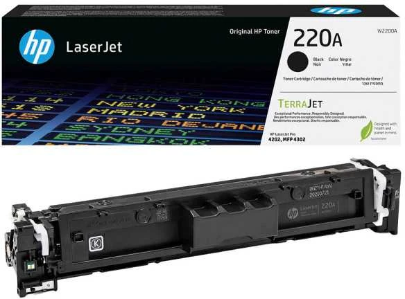 Hewlett Packard (HP) HP 220A Juodas Original LaserJet Toneris Cartridge