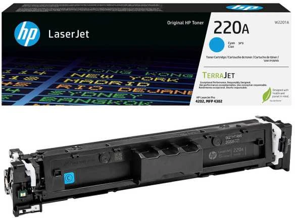 Hewlett Packard (HP) HP 220A žalsvai mėlyna originali LaserJet dažų kasetė