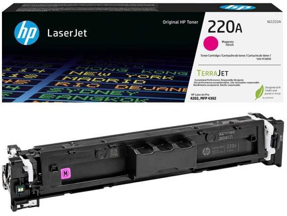 „Hewlett Packard“ (HP) „HP 220A Magenta“ originali „LaserJet“ dažų kasetė