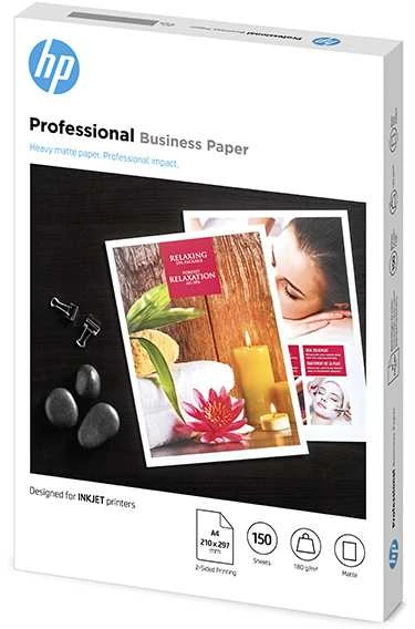 HP PROF MATTE FSC, 7MV79A, papier, matinė, balta, A4, 180 g/m2, 150 vnt., niewymieniono