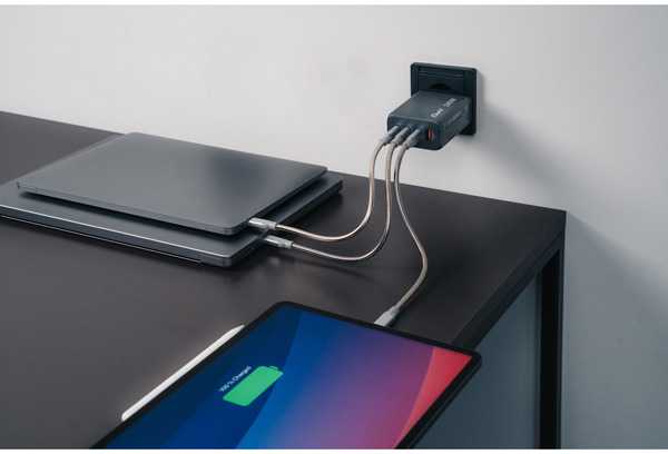 VERBATIM įkroviklis GNC-240 GaN su 4 prievadų 240 W USB oro kondicionieriumi ES / JK / JAV
