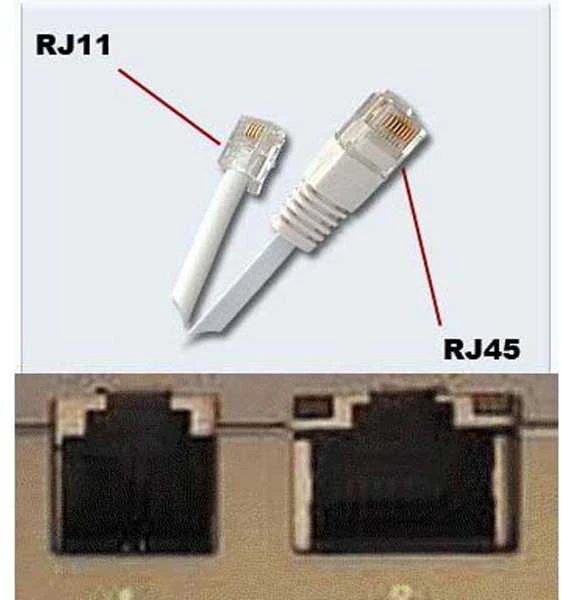 Telefono kabelis, 4 gyslų, RJ11 - RJ45 M, 3m, plokščias, juodas