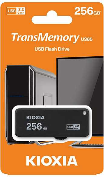 USB atmintinė Kioxia TransMemory U365, 256 GB (LU365K256GG4)