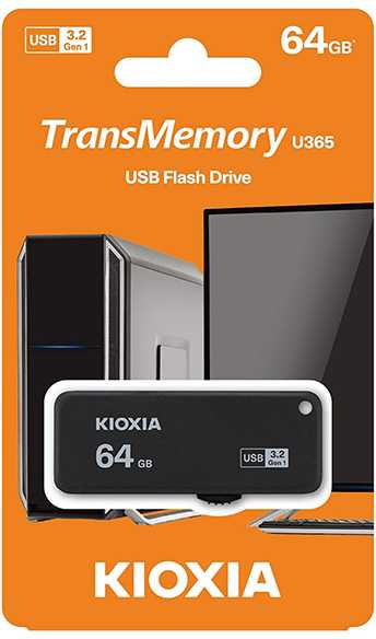 Pendrive Kioxia TransMemory U365, 64 GB (LU365K064GG4)