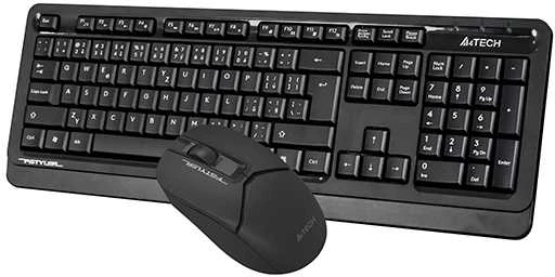 Rinkinys Klaviatūra su pele A4Tech Fstyler FG1012 belaidė juoda