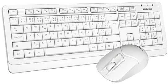A4Tech FG1012 Rinkinys klaviatūra Belaid CZ, Balta Su belaidė optinė pelė, AA, klasikinė, 2.4 [Ghz]
