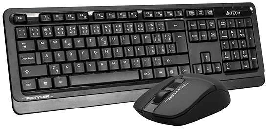 A4Tech FG1012S Rinkinys klaviatūra CZ, juoda su belaide optine pele, 2.4 [Ghz]