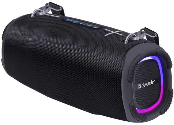 Kompiuterio kolonėlės Defender głośnik BEATBOX 80, Li-Ion, 2.1, 80W, juoda, garsumo valdymas, przenośny, neperšlampamas, zintegrowana baterija, 40Hz~20k