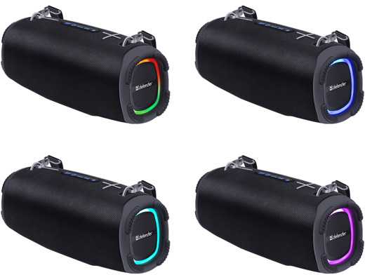 Kompiuterio kolonėlės Defender głośnik BEATBOX 80, Li-Ion, 2.1, 80W, juoda, garsumo valdymas, przenośny, neperšlampamas, zintegrowana baterija, 40Hz~20k