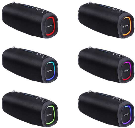 Kompiuterio kolonėlės Defender głośnik BEATBOX 80, Li-Ion, 2.1, 80W, juoda, garsumo valdymas, przenośny, neperšlampamas, zintegrowana baterija, 40Hz~20k