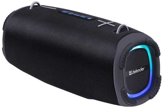 Kompiuterio kolonėlės Defender głośnik BEATBOX 80, Li-Ion, 2.1, 80W, juoda, garsumo valdymas, przenośny, neperšlampamas, zintegrowana baterija, 40Hz~20k
