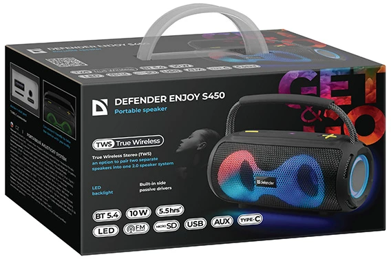 Defender Nešiojama kolonėlė Enjoy S450 (AVDFG1B50730)