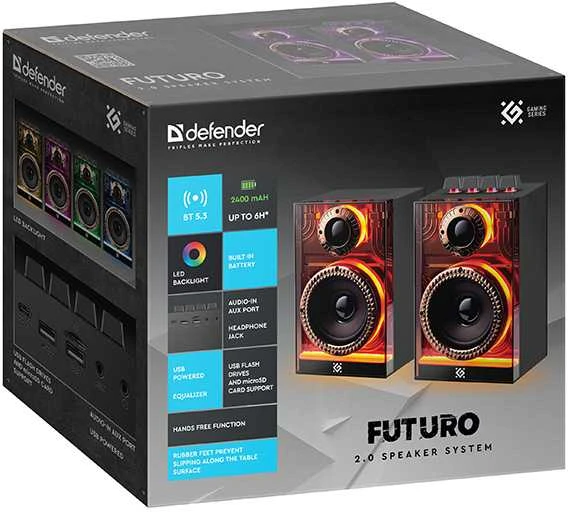 Kompiuterio kolonėlės „Defender FUTURO“ kompiuterio garsiakalbiai (65087)