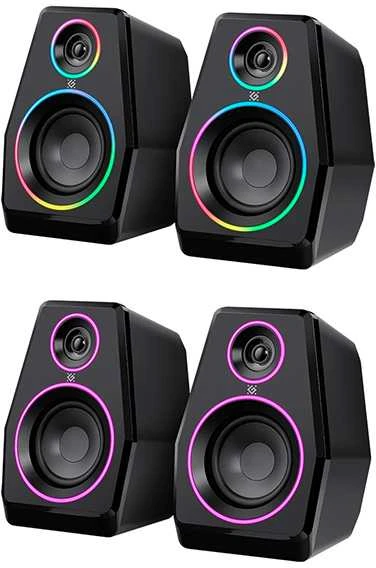 Kompiuterio kolonėlės Defender Solar 10 garsiakalbiai, 2.0, 10W, juodi, Bluetooth 5.3/AUX