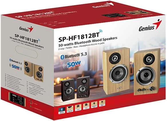 Kompiuterio kolonėlės Genius garsiakalbiai SP-HF1812BT pušies medienos 2.0/50W