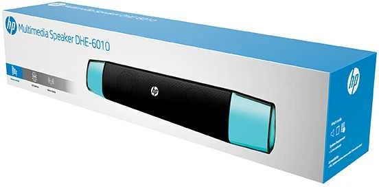 Kompiuterio kolonėlės HP Soundbar DHE-6010, 6W, juoda, 3,5 mm jack/ Bluetooth, pašvietimas
