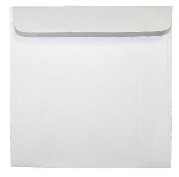 Koperta na 1 vnt. CD, papier, balta, su lepiącą klapką, Logo, 100-pack