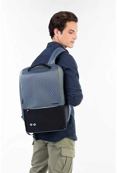 Kuprinė na notebook 15,6", Neoton 2.0, mėlyna su poliester, Bestlife