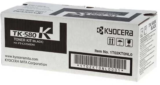 Dažomieji milteliai KYOCERA TK-580K, Juoda