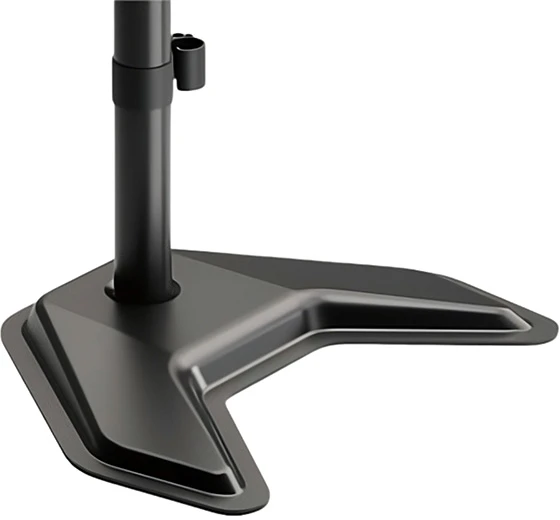 Laikiklis Powerton ERGO BASEO Regulowany uchwyt na monitorius, juoda, 20KG, wolnostojący, 17"-49", 75x75/100x100