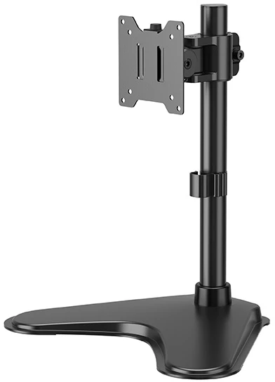 Laikiklis Powerton ERGO BASEO Regulowany uchwyt na monitorius, juoda, 20KG, wolnostojący, 17"-49", 75x75/100x100