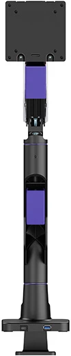 Laikiklis Powerton ERGO STRYNX Regulowany uchwyt na monitorius, balta/juoda, 2-30KG, zacisk, 24"- 57", 75x75/100x100/100x200/200x100/200x200