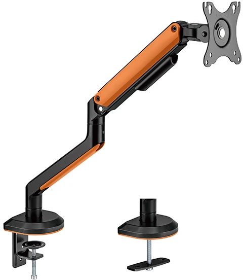 Laikiklis Powerton ERGO VISTA Regulowany uchwyt na monitorius, juoda, 2-9KG, zacisk, 17"- 32", 75x75/100x100