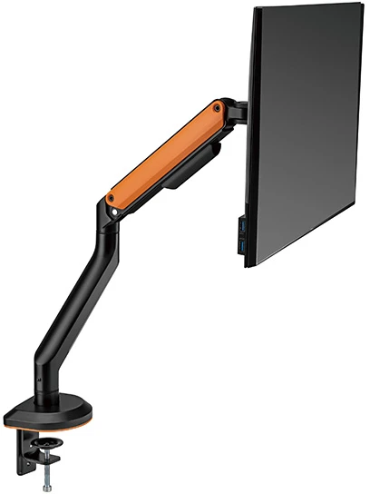 Laikiklis Powerton ERGO VISTA Regulowany uchwyt na monitorius, juoda, 2-9KG, zacisk, 17"- 32", 75x75/100x100