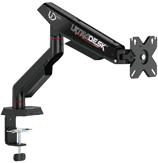 Laikiklis ULTRADESK SWORD Single Regulowany uchwyt na monitorius, juoda, 12KG, 17"-40"