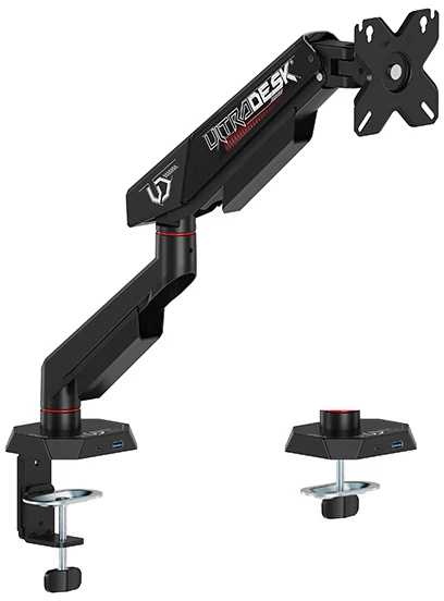 Laikiklis ULTRADESK SWORD Single Regulowany uchwyt na monitorius, juoda, 12KG, 17"-40"