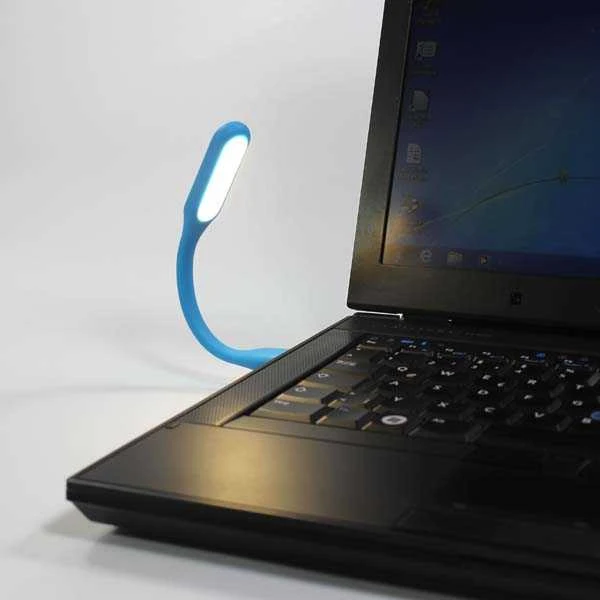 Lampka dla notebooka, gumowe, žalia, USB, LED, EOL