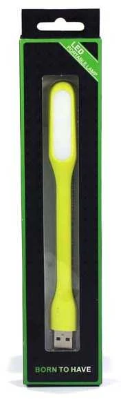 Lampka dla notebooka, gumowe, žalia, USB, LED, EOL