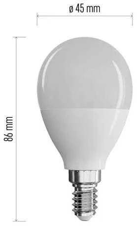 LED lemputė EMOS Lighting E14, 220-240V, 7.3W, 806lm, 2700k, šiltai balta, 30000h, Classic 86x45x45 mm
