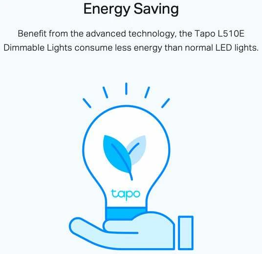 TP-Link Smart LED lemputė TP-Link Tapo L510E Wifi 8,7 W E27 60 W 2700k (2 uds)