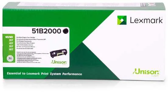 Lexmark MS/MX 3/4/5/617 51B2000 Monochrome lazerinis, Juodas