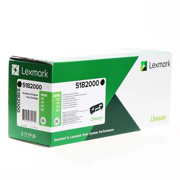 Lexmark MS/MX 3/4/5/617 51B2000 Monochrome lazerinis, Juodas